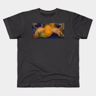 Swans from Martówka playing football at sunrise Kids T-Shirt